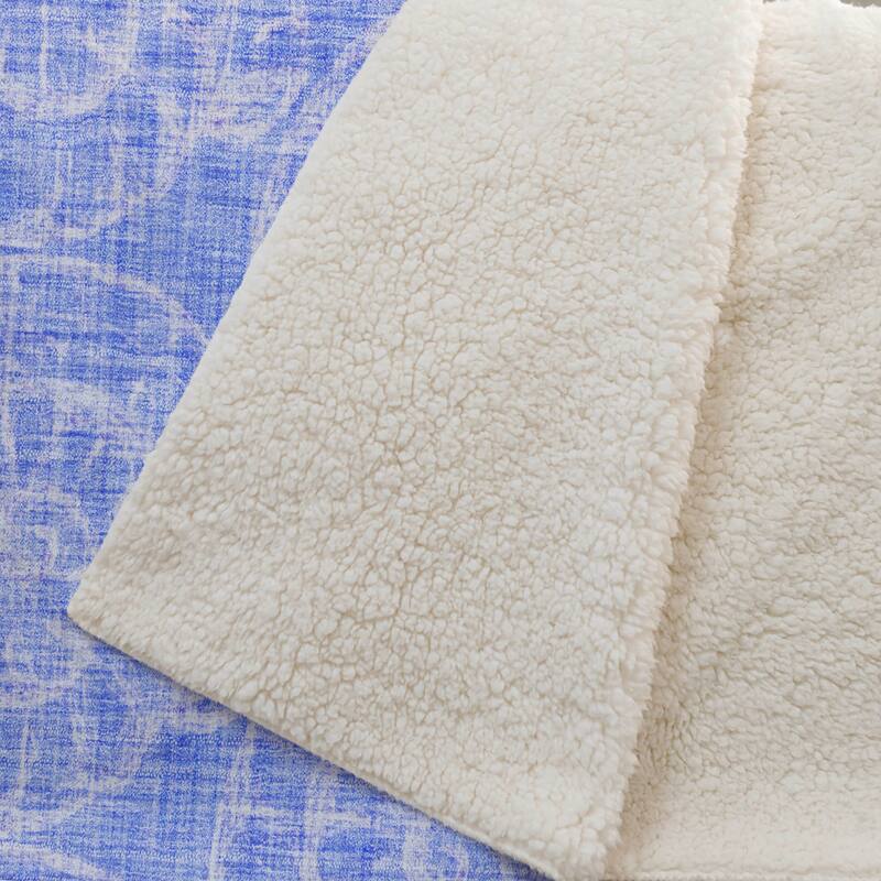Premium Machine Washable ASB190 Seashell Sherpa Throw Blanket