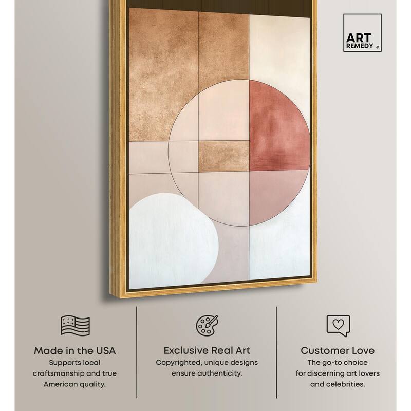 Modernist Circles II Canvas by Art Remedy
