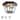 C Cattleya 2-Light Matte Black Motion Sensor Outdoor Flush Mount Ceiling Light