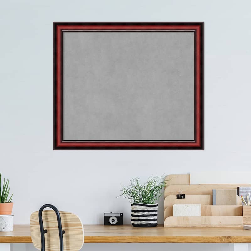 Amanti Art Rubino Cherry Scoop Framed Magnetic Board