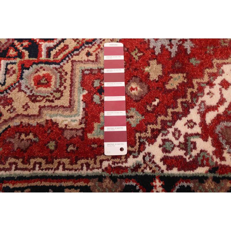 ECARPETGALLERY Hand-knotted Serapi Heritage Red Wool Rug - 3'0 x 11'10