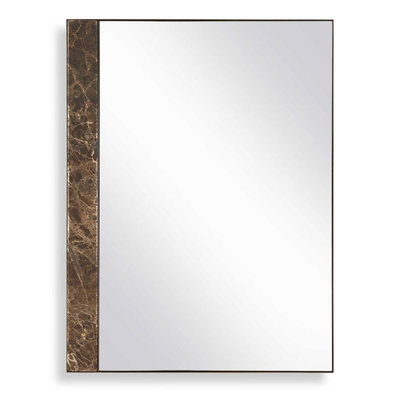 Uttermost 08245 Hanover 26-3/4"W x 35-5/8"H Rectangular Flat Iron and - Golden Bronze