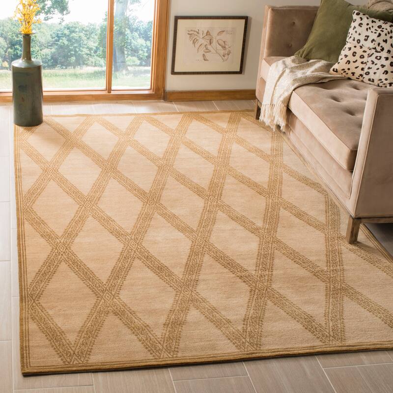 SAFAVIEH Couture Hand-knotted Kerti Wool/ Silk Rug