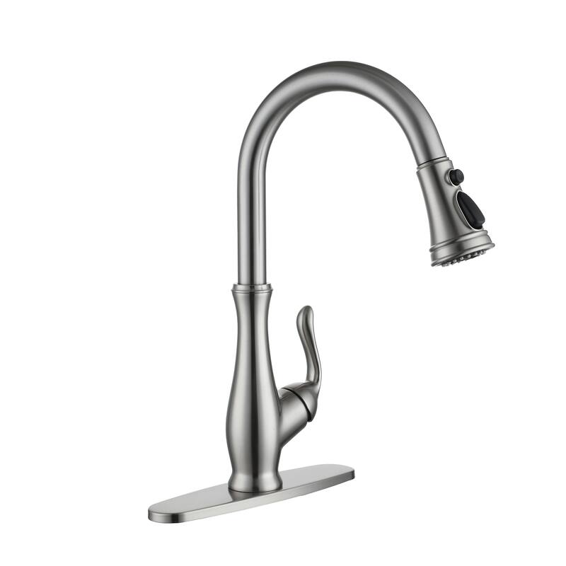 Clihome 3-Function 1 Handle PullDown Sprayer Kitchen Faucet