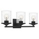 preview thumbnail 19 of 22, Quoizel Abner Steel 3-light Bath Light