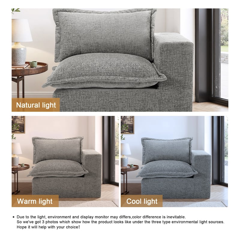 Comfy Cloud Couch Plush Modular Sectional Sofa For Living Room