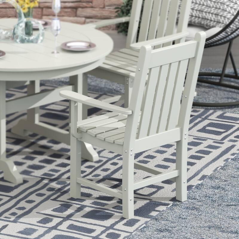 Laguna Hdpe All Weather Outdoor Patio Dining Chair With Arms