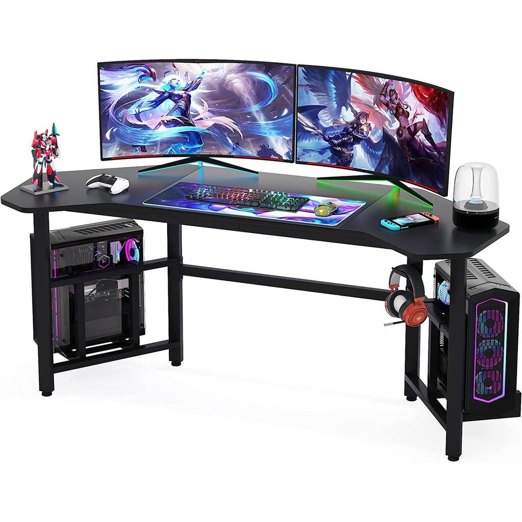 Gaming Desk Computer Studio Desk Workstation Pc Gamer Table