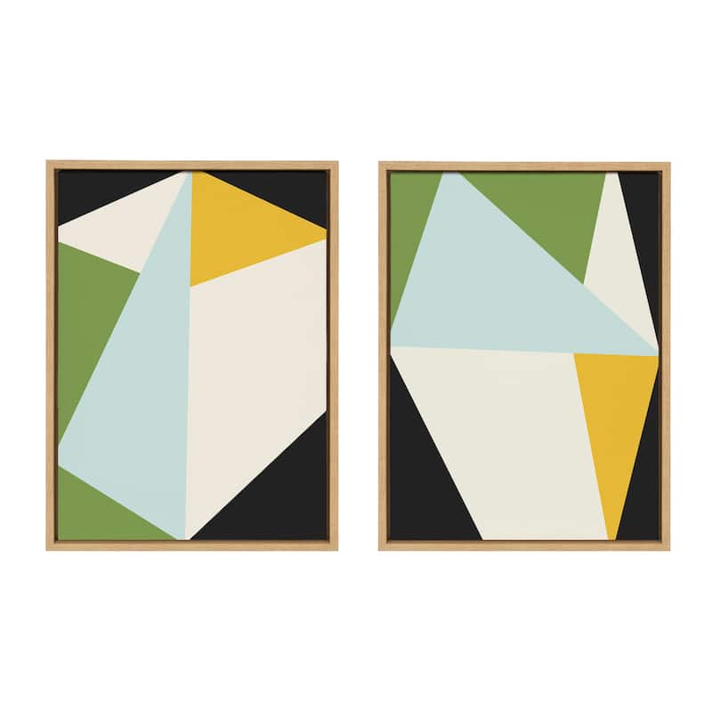 Kate and Laurel Sylvie Bold 1 2 Canvas by The Creative Bunch Studio