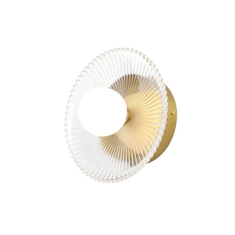 Half Moon Gold or Black Wall Sconce Bathroom Wall Light Fixture