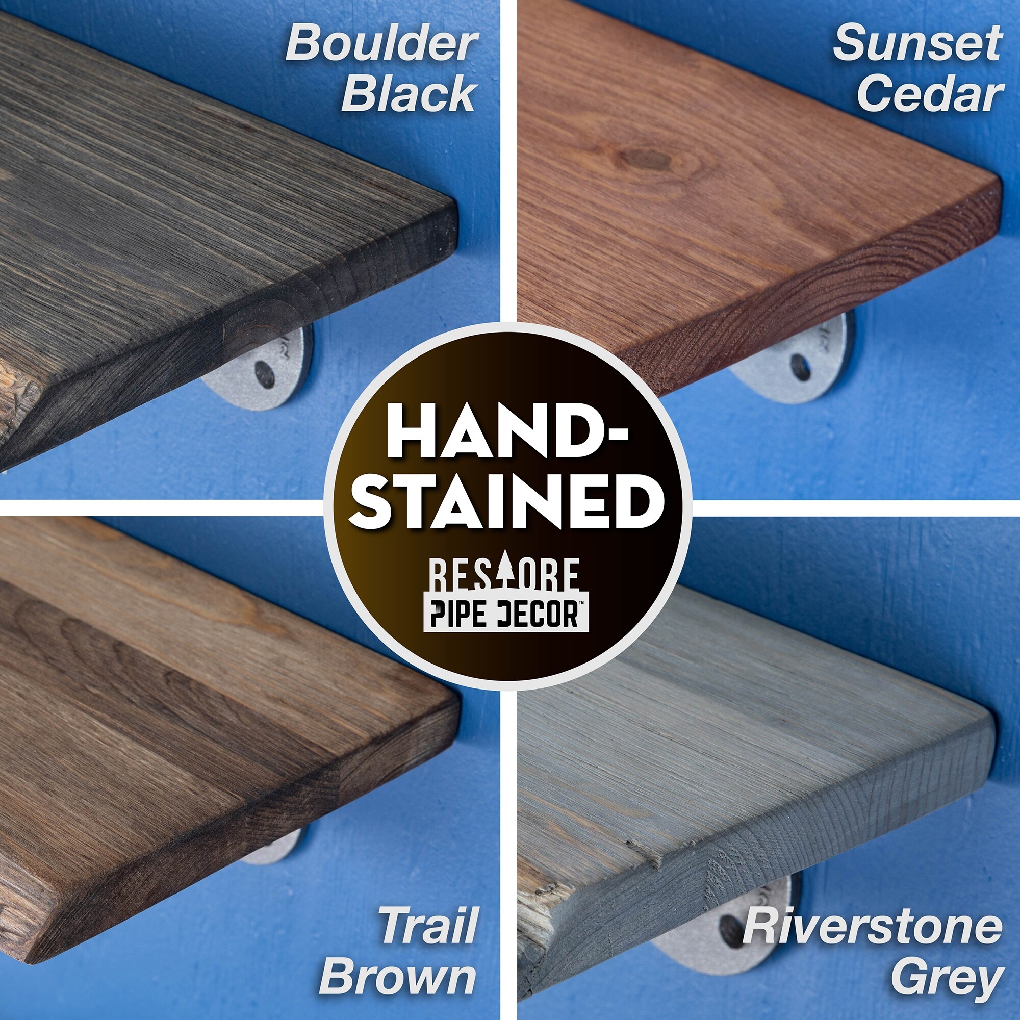 Pipe store decor shelves