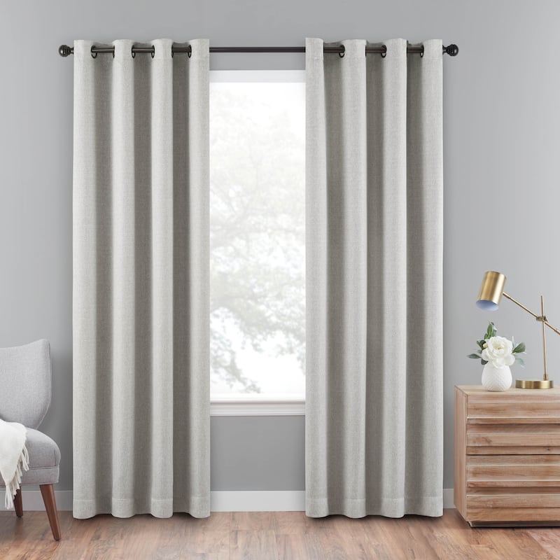 Eclipse Cara Absolute Zero Blackout Window Panel - 63 Inches - Grey