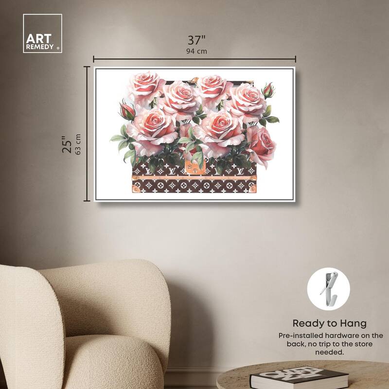 Doll Memories - Stylish Roses Canvas by Art Remedy