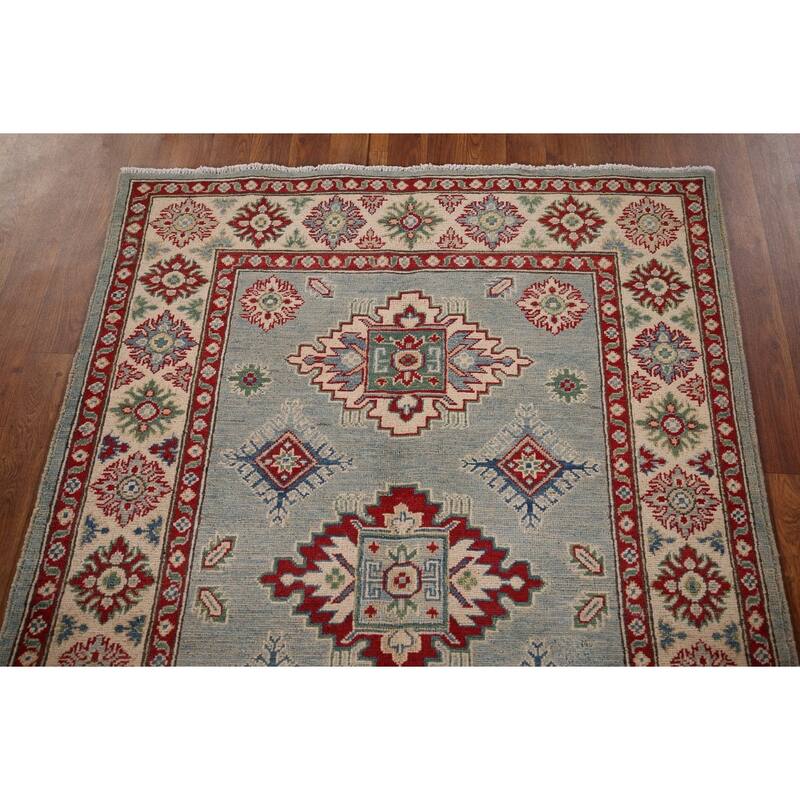 Kazak Oriental Area Rug Handmade Bedroom Wool Carpet - 3'11" x 5'11"