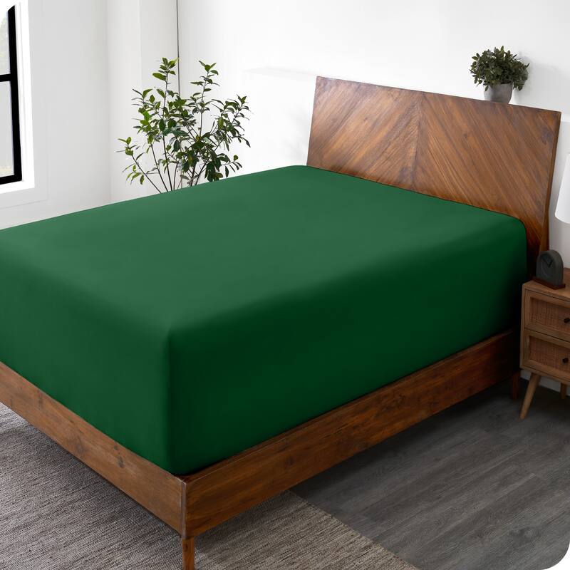 Bare Home Ultra-Soft Microfiber 24 Inch Extra Deep Pocket Fitted Sheet