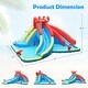 preview thumbnail 4 of 6, Inflatable Water Slide Crab Dual Slide Bounce House - Multi