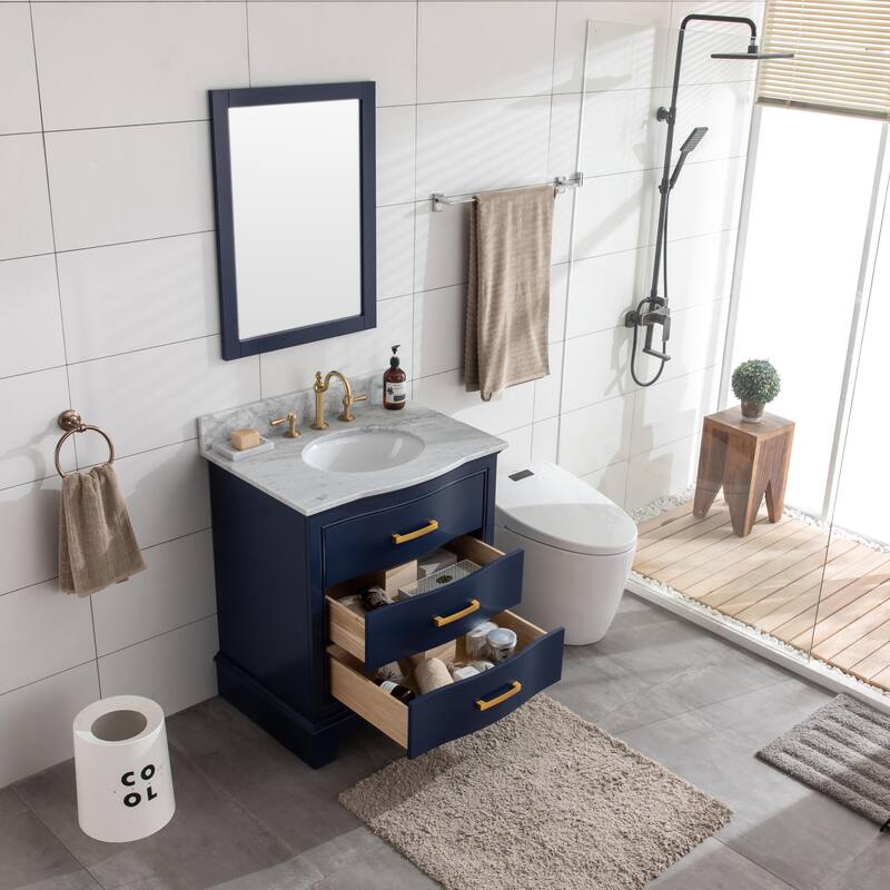 Sudio Design Monroe 30" Bathroom Vanity - 30" Single Sink