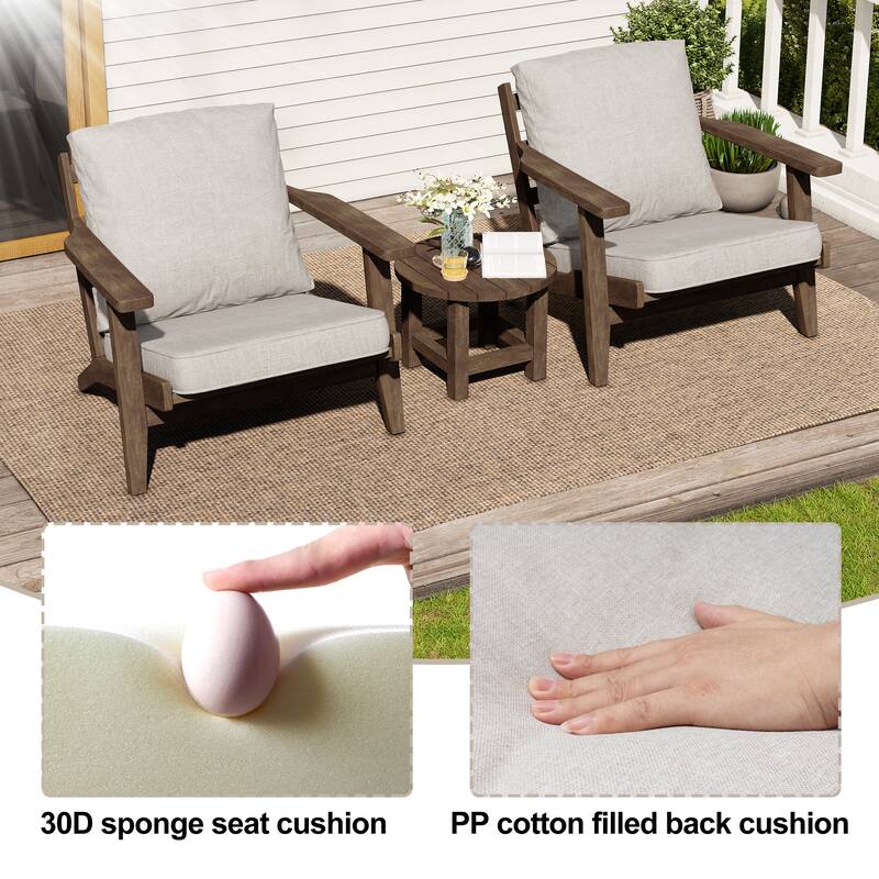 21 W x 22 D in. Deep Seat Outdoor Cushion Set by Crestlive Products
