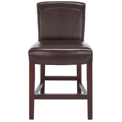 SAFAVIEH Alyson 23.8-inch Brown Counter Stool - 20.7" x 24.2" x 37" - 21Wx24Dx37H