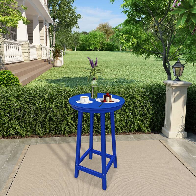 Clihome HIPS Outdoor Bar Height Bistro Table - Navy