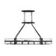 preview thumbnail 1 of 5, Hudson 10-Light Oval Chandelier in Matte Black Matte Black