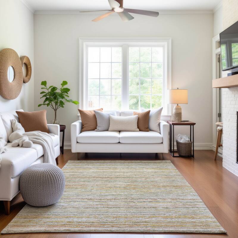Premium Washable Super Soft Ombre Stripes Mayfield Rug