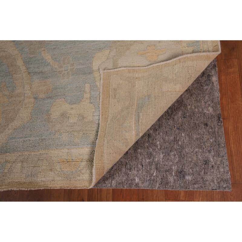 Vegetable Dye Oushak Turkish Large Area Rug Handmade Wool Carpet - 10'0" x 13'7"