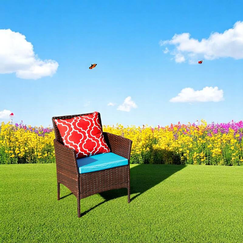 Outdoor Rattan Wicker Patio Furniture Set with Coffee Table,Loveseat & Chairs - patio Conversation Set for Garden,Porch,Balcony