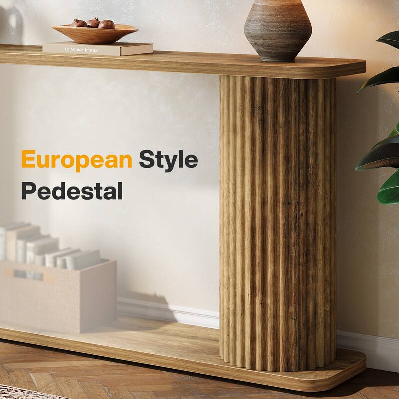 Extra Long Console Table, 63" Behind Couch Sofa Entryway Foyer Accent Table for Hallway Entrance Living Room