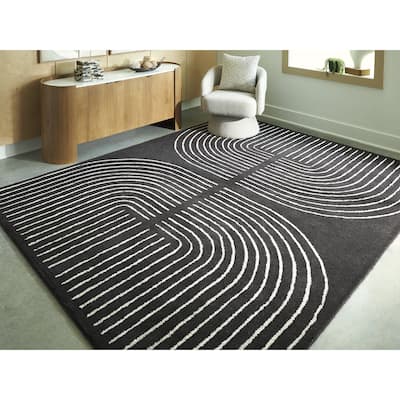 Signature Design by Ashley Eldonmore Black/White Area Rug
