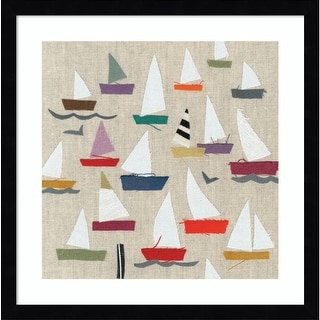 Plain Sailing by Jenny Frean Wood Framed Wall Art Print - Bed Bath ...