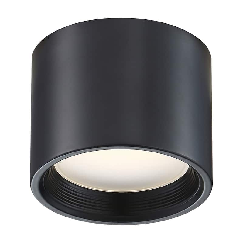 Reel 1-light Black LED Small Flush Mount