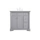preview thumbnail 28 of 32, Petal 36 - 48 Inch Single Bathroom Vanity Grey - 36 Inches