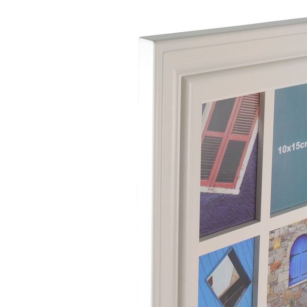 Shop 29 Ivory Weathered Windowpane Collage Picture Frame For 4 X