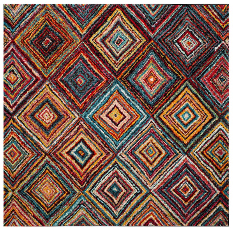 SAFAVIEH Aruba Bethina Boho Abstract Rug - 6'7" Square - Multi