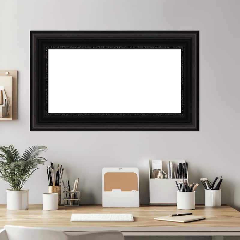 Amanti Art Parlor Black Framed Dry Erase Magnetic Board