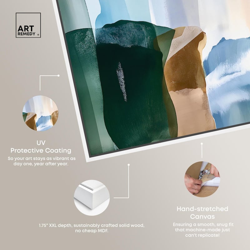 Contoured Calm II Canvas by Art Remedy