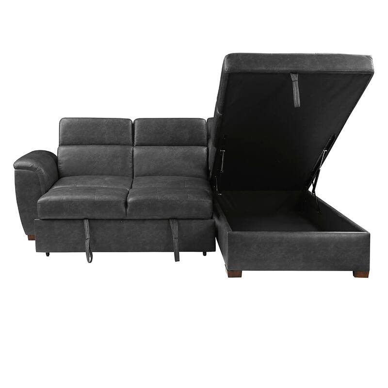 Freemont & Park Zephyr 2-Piece Sectional with Pull-out Bed and Right Chaise