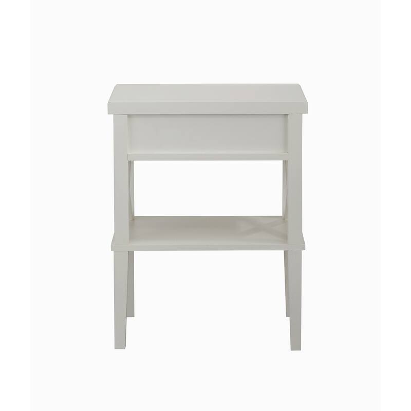 Nightstand with 1-drawer and 1-Shelf