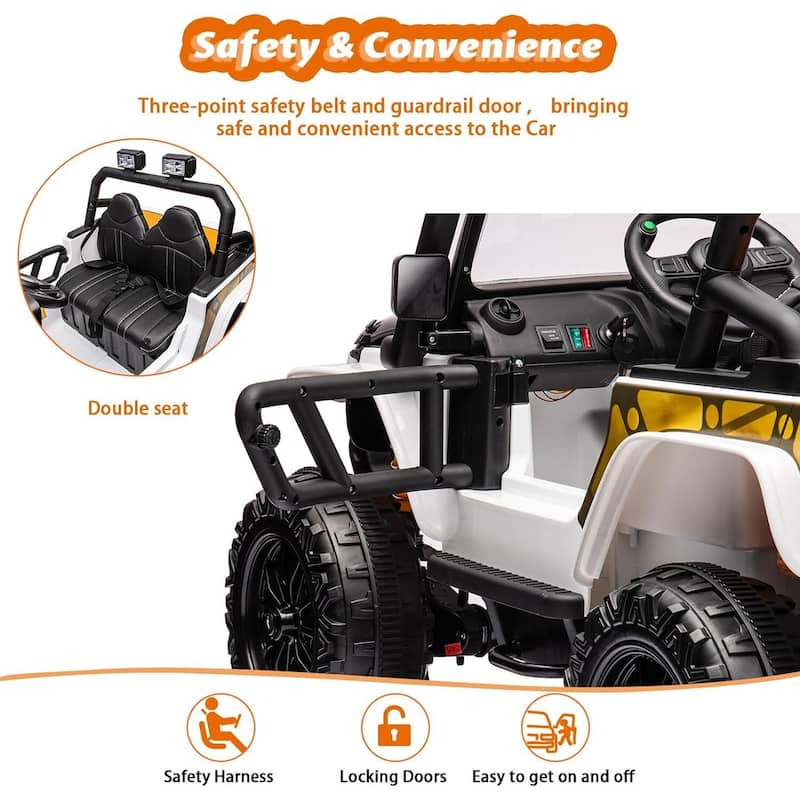 24V Kids 2 Seater Ride On Truck Car Electric Vehicles Remote Control