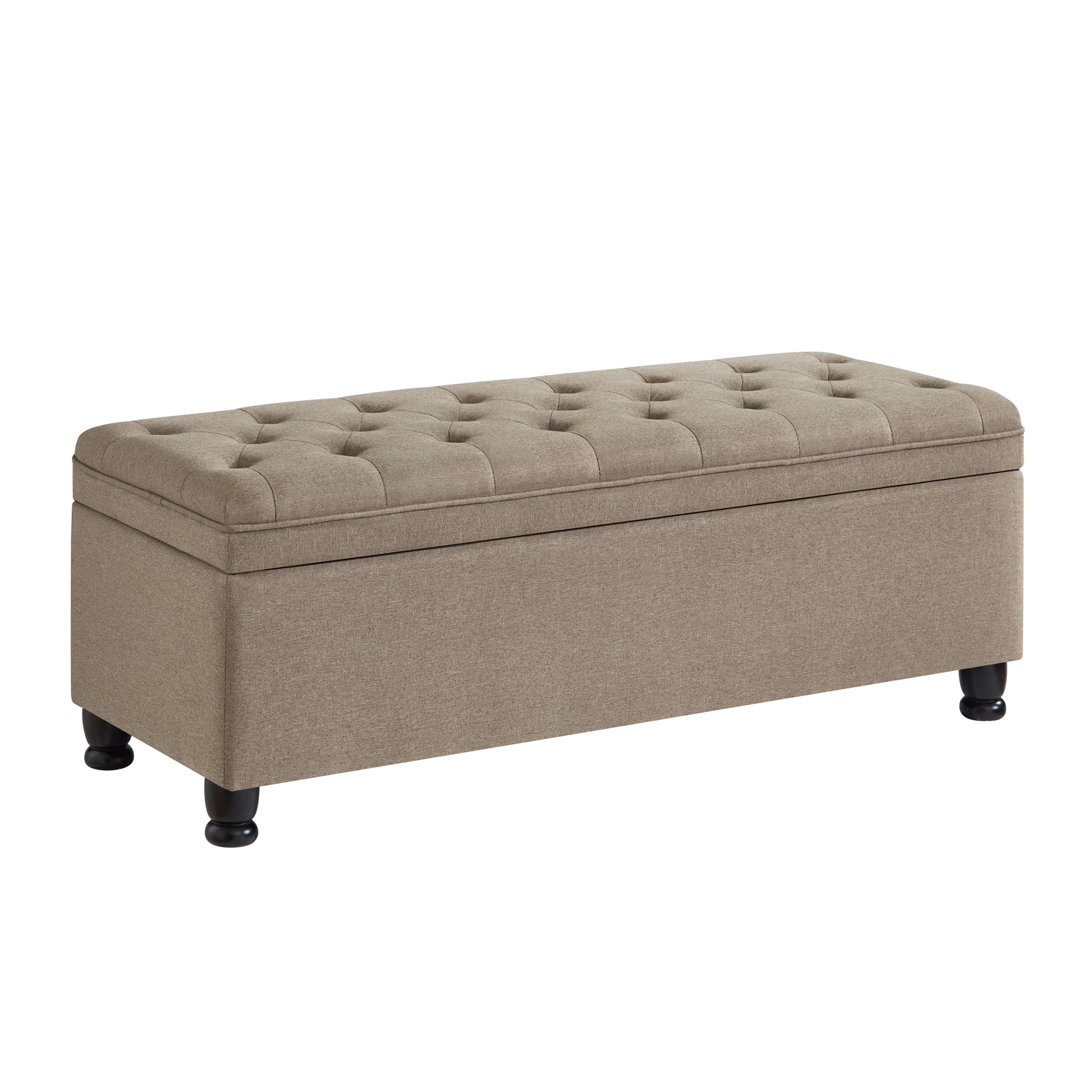 Luxurious Faux Leather Storage Bench with Stylish Wooden Legs for Home Decoration