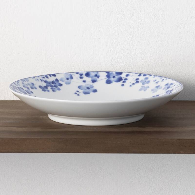 Bloomington Road Blue Set of 4 Pasta Bowls, 9-1/4", 26 oz.