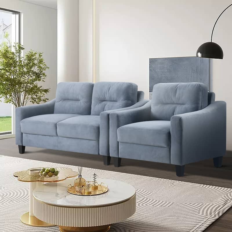 Modern 32.2" Upholstered Accent Chair with Sturdy Hardwood Frame and Soft Cushion