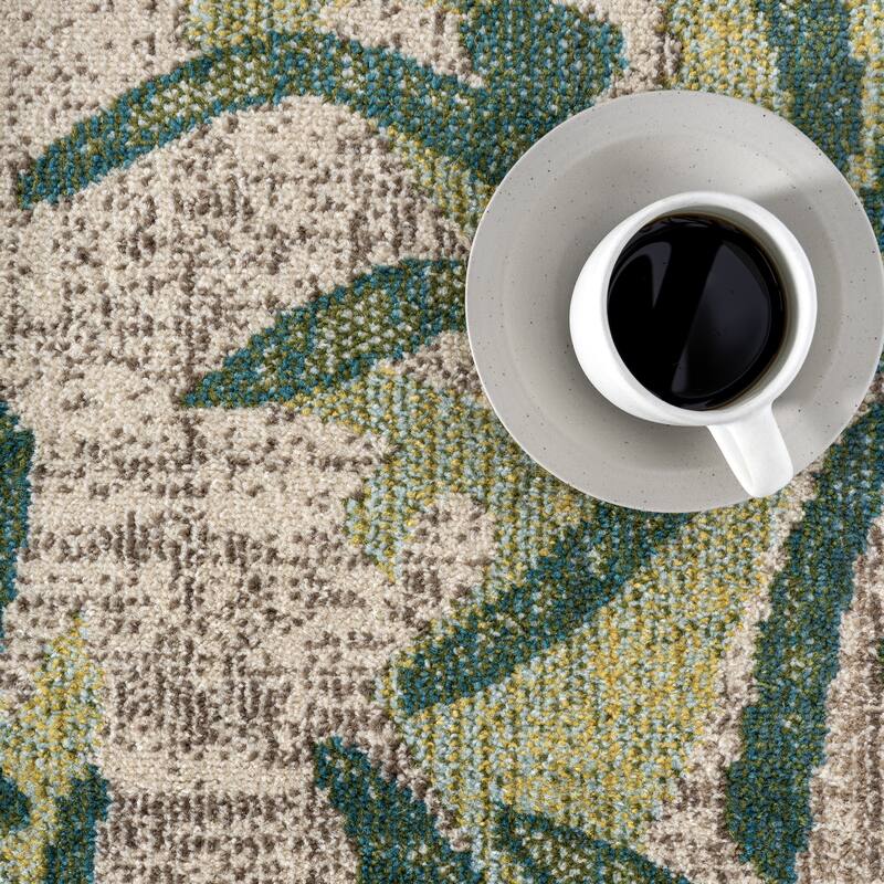 Nuloom Cali Abstract Leaves Area Rug