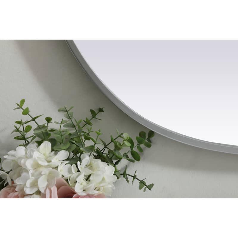 Elegant Lighting MR2B3040 Brynn 30" W x 40" H Modern Oval Bathroom