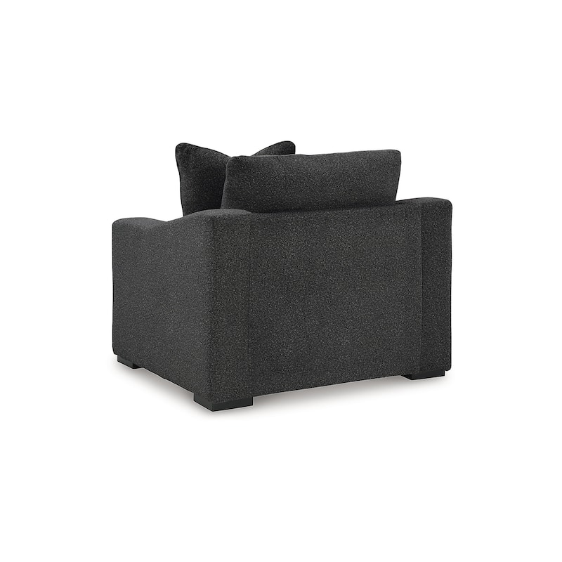 Signature Design by Ashley Wryenlynn Black/Gray Oversized Chair - 48"W x 40"D x 40"H