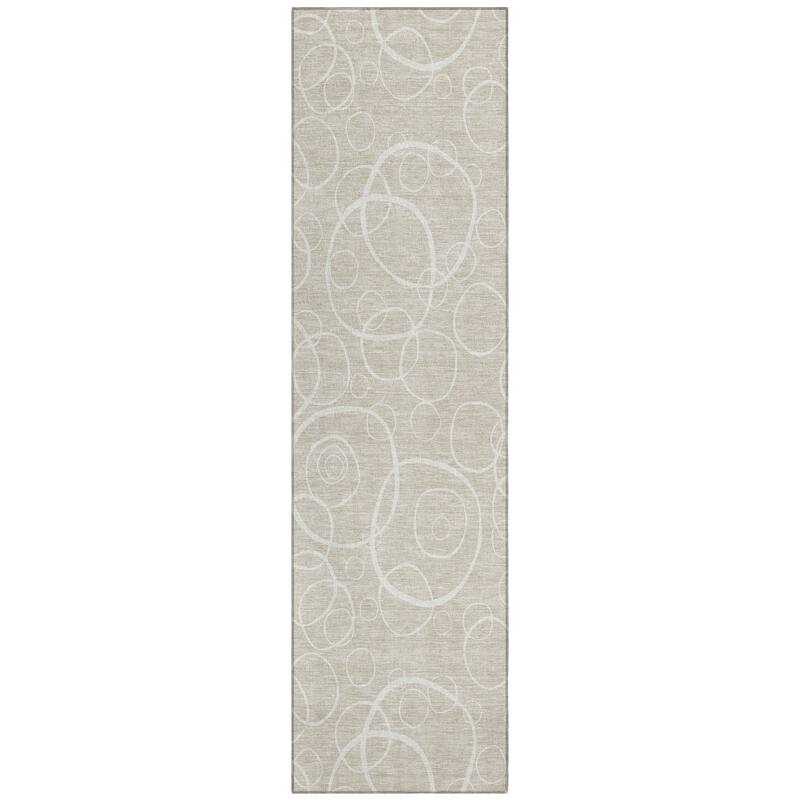 Machine Washable Indoor/ Outdoor Contemporary Nexus Chantille Rug