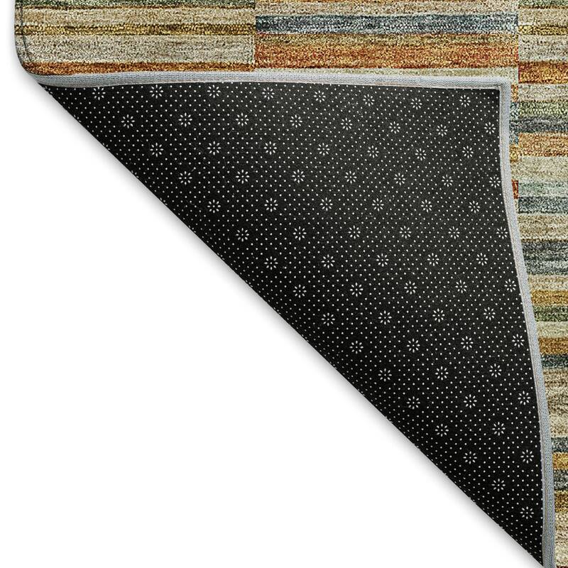 Premium Washable Super Soft Geo Stripe Mayfield Rug