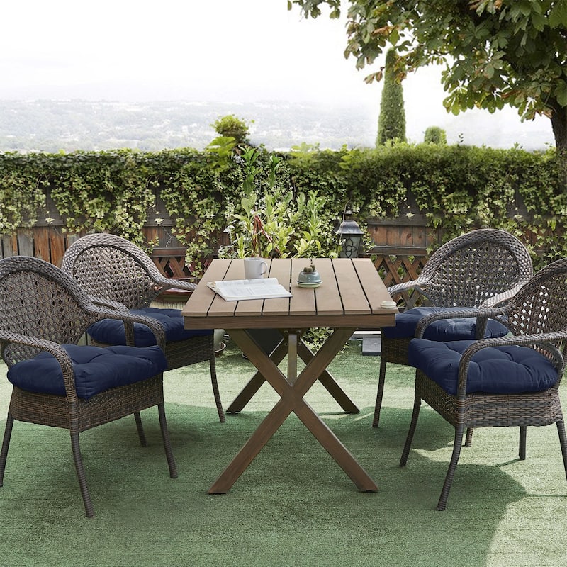 Indoor-Outdoor Reversible Patio Seat Cushion