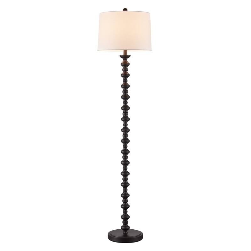 KWOTI 64''H Bronze Traditional Floor Lamp with Drum Shade